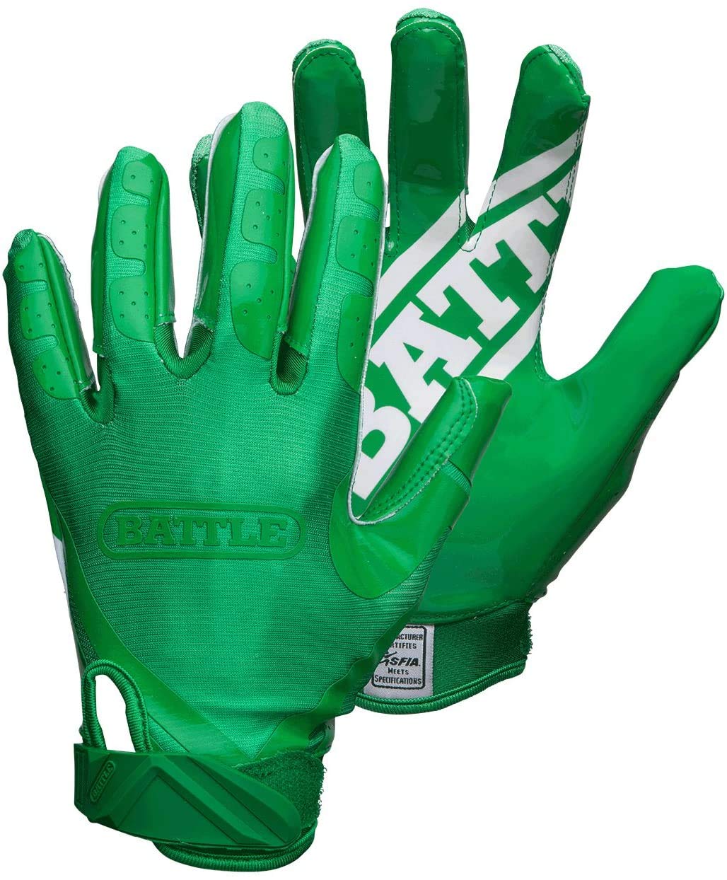 Battle Double Threat Football Gloves UltraTack Sticky Palm Receivers