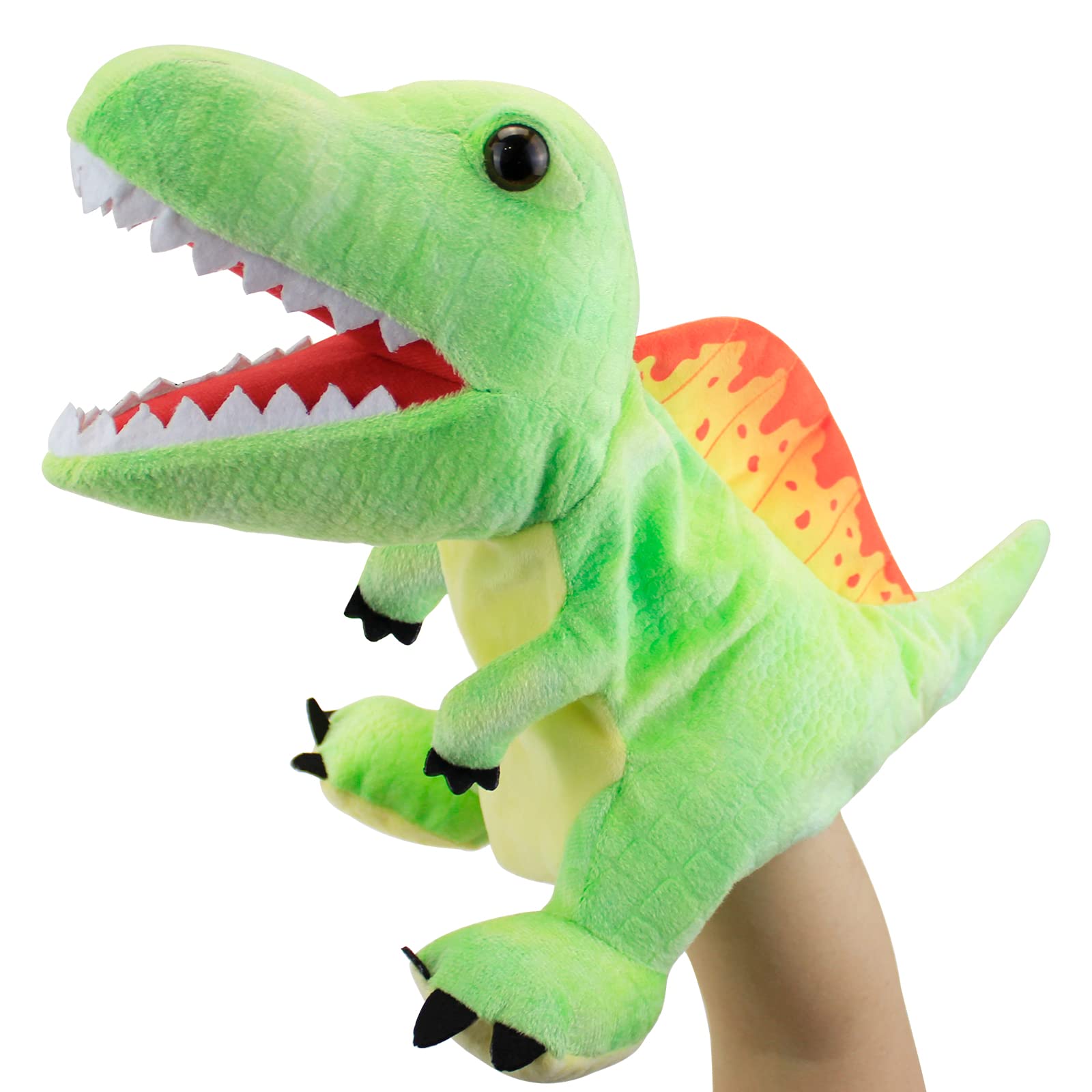 JUSTQUNSEEN Hand Puppets Dinosaur Hand Puppets For Kids, Hand Puppet Dinosaur Toys Puppets Dinosaur Plush Puppet Stuffed Puppet Story Toys F