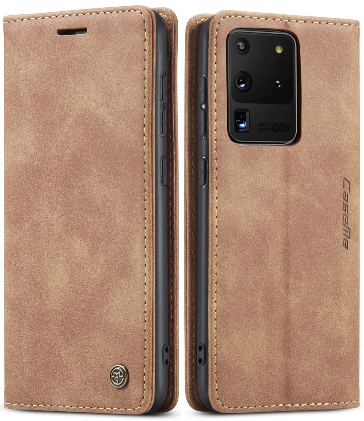 Sinianl Samsung Galaxy S20 Ultra Case, Galaxy S20 Ultra Leather Case, Vintage Wallet Case Book Folding Flip Case With Kickstand