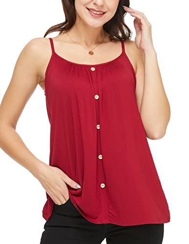 Anyfitting Tank Top With Built In Bra For Women Camisole