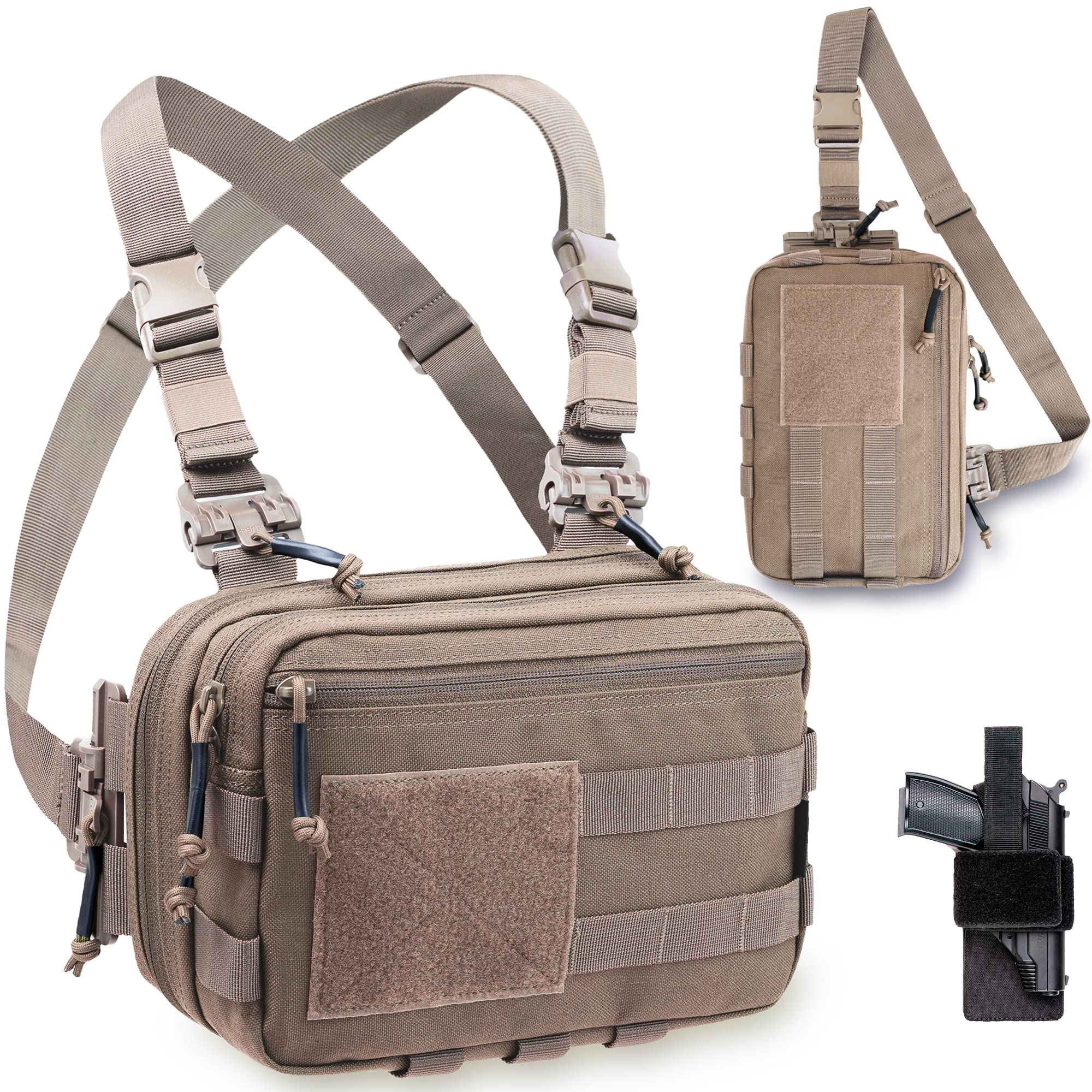 Cltac Tactical Chest Rig Bag Concealed Carry Ccw Sling Crossbody ...