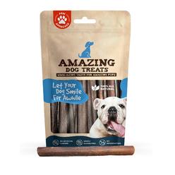 Amazing Dog Treats 6 Inch Collagen Stick - (15 Count) - Collagen Bully Sticks For Dogs - 95 Natural Collagen Sticks For Dogs - N