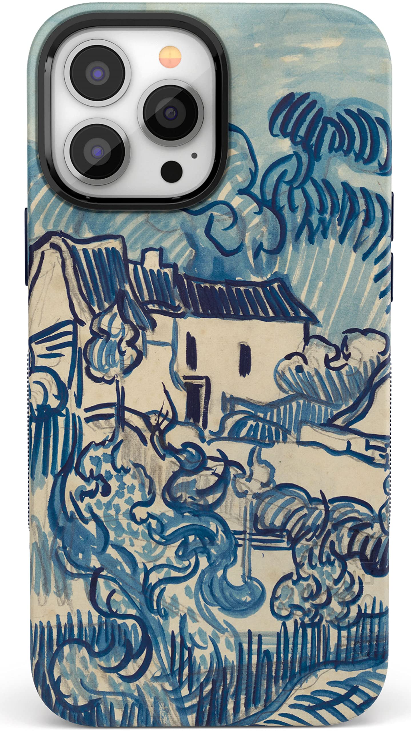 Casely Iphone 13 Pro Max Case Compatible With Magsafe Van Gogh Landscape With Houses Phone Case