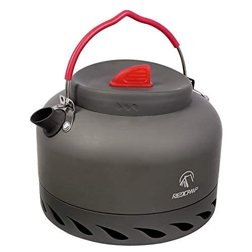 REDCAMP Redcamp 14L Outdoor Camping Kettle With Heat Exchanger, Aluminum  Camp Tea Kettle With Carrying Bag, Compact Lightweight Coffee P