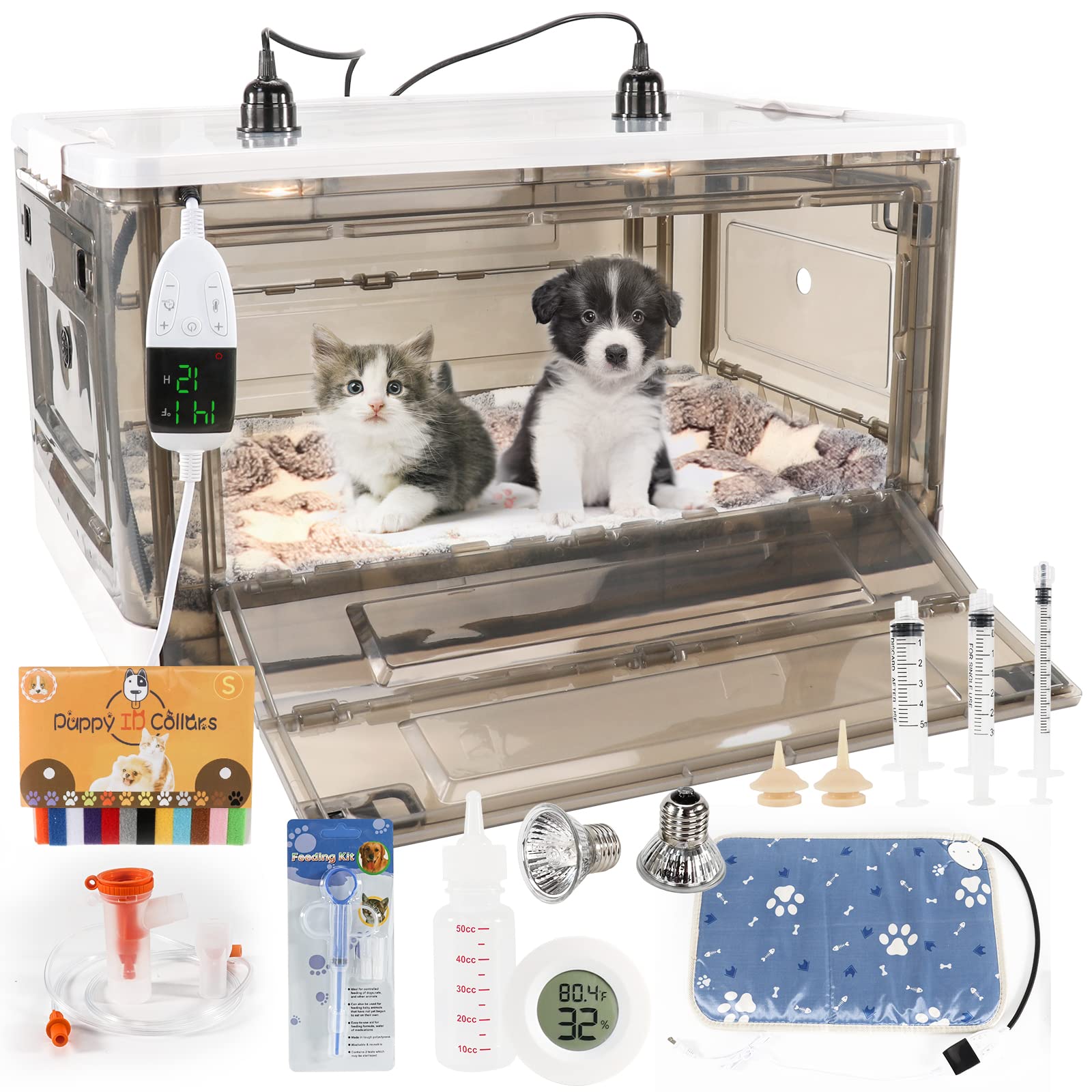 HKDQ Hkdq Puppy Incubator With Heating - Puppy Incubator,Incubator For  Newborn Puppies And Kittens,Kitten Incubator,Incubator For Pup