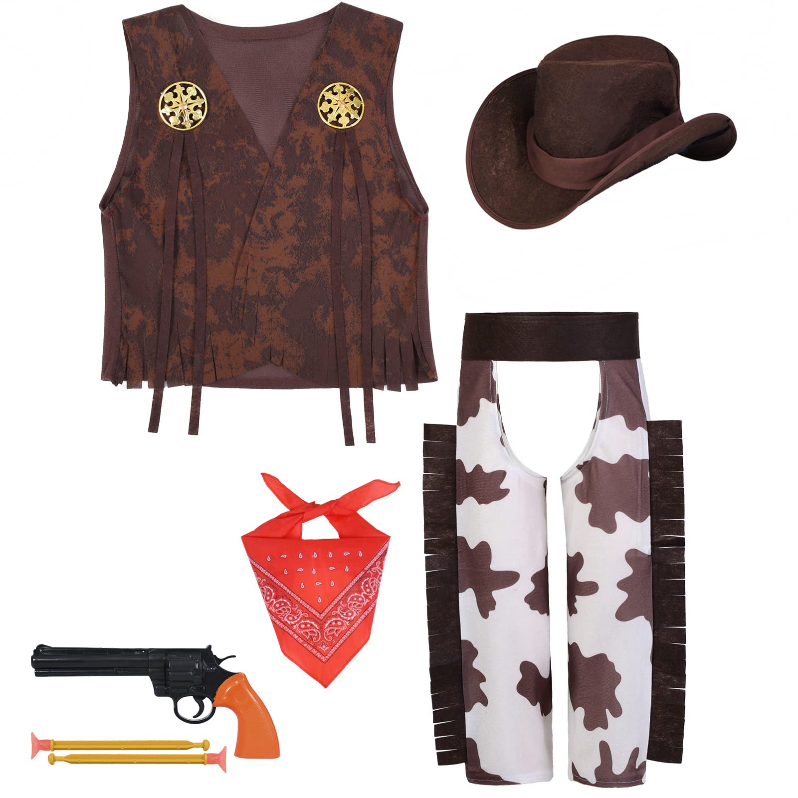open lace back dress Cowboy Kit for Adults