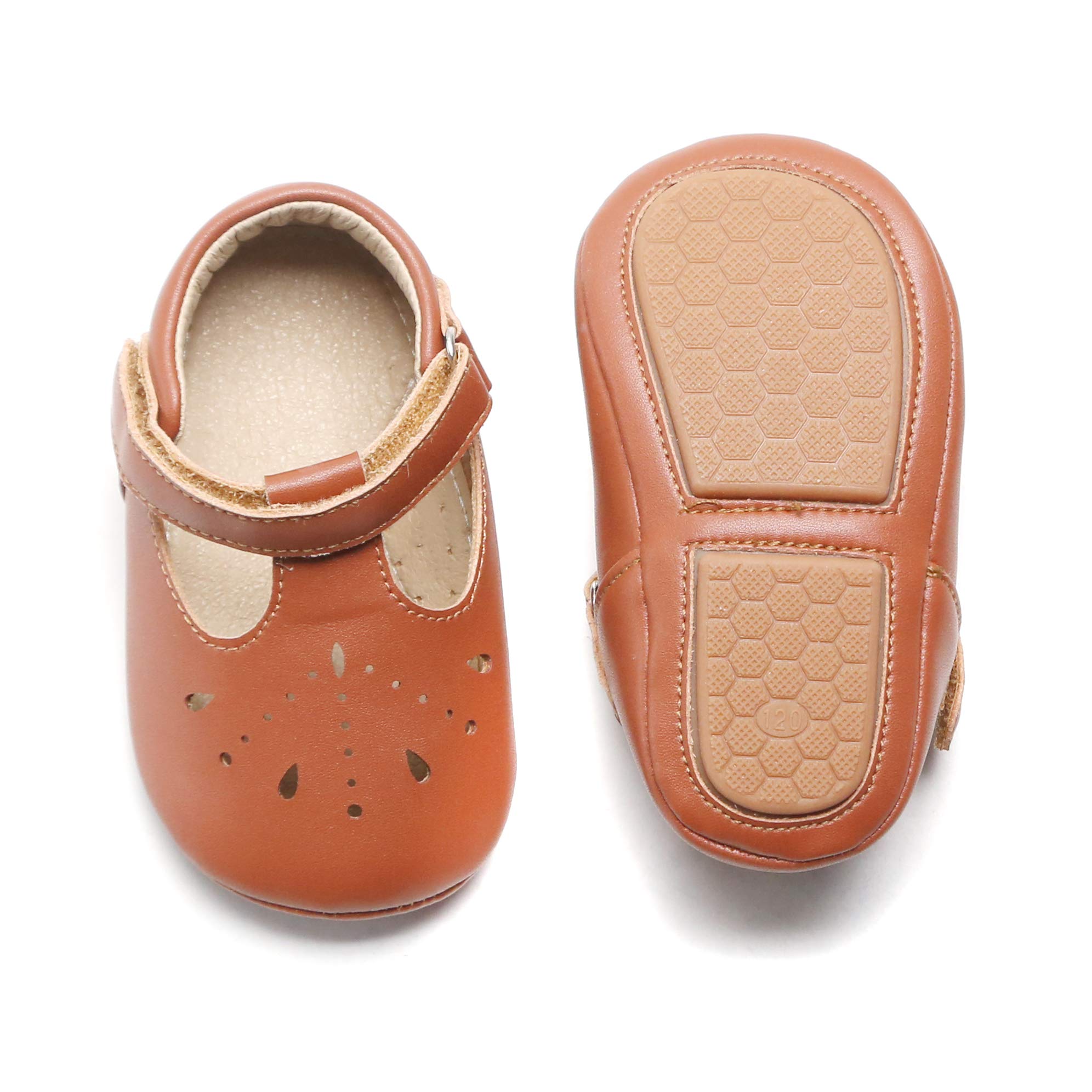 Felix Flora Felix Flora Baby Girls Mary Jane Flats Rubber Sole Baby