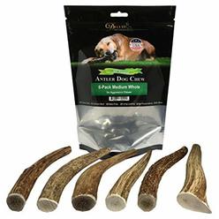 Deluxe Naturals Elk Antler Dog Chews Long-Lasting A-Grade Premium Elk Antler Chews For Dogs From Naturally Shed Elk Antlers Coll