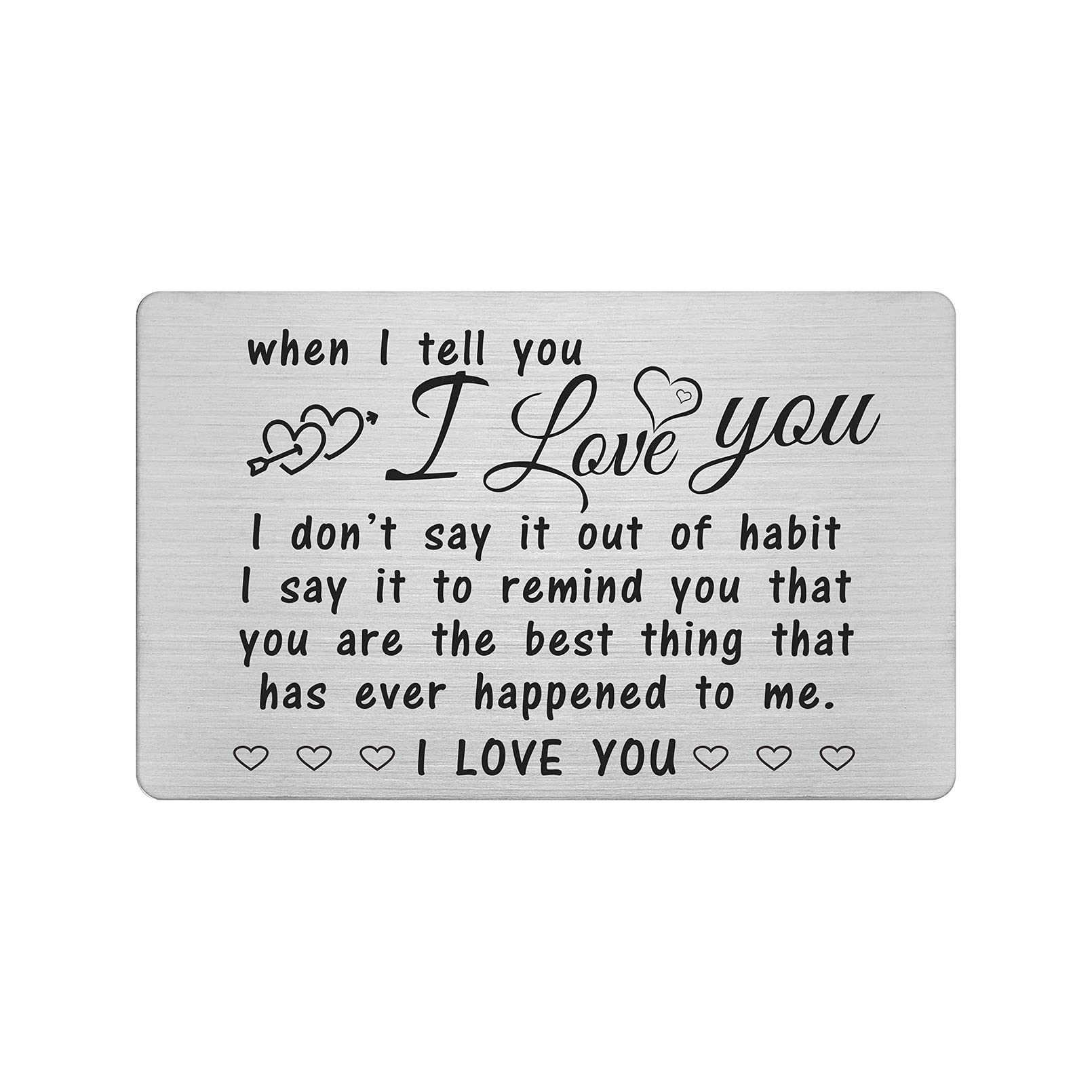 Yobent When I Tell You I Love You Gifts For Him Men, Mini Love Note Card, Happy Graduation Birthday Present, Long Distance Relationship