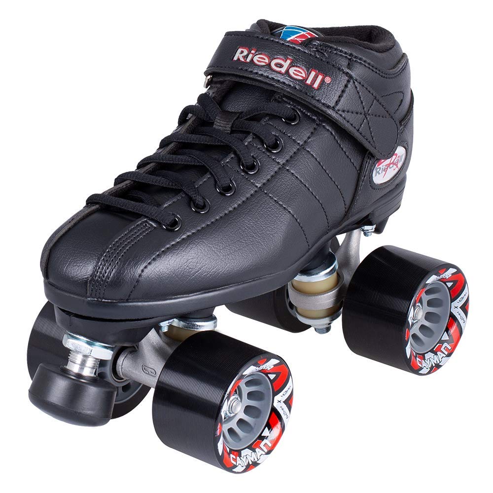 Riedell Skates - R3 - Quad Roller Skate For Indoor Outdoor Black Size 1