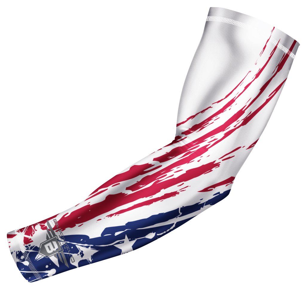 Bucwild Sports Tribal Usa Flag Compression Arm Sleeve - Youth  Adult Sizes - Perfect For Baseball Basketball Football  Much More