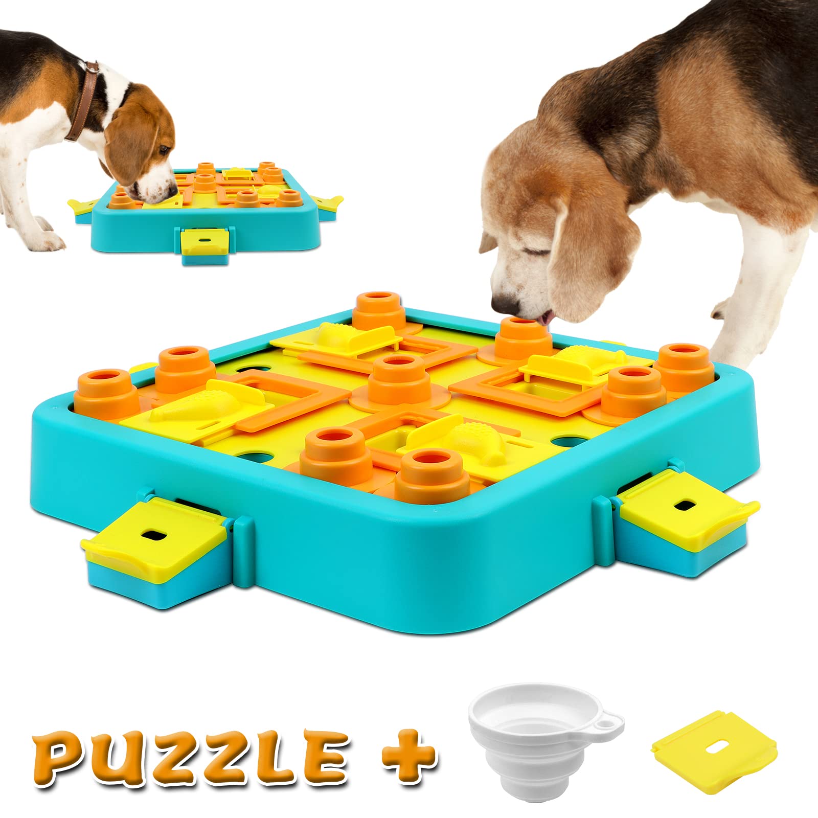 AOBOPLE Dog Puzzle Toy, Dogs Brain Stimulation Mentally Stimulating  Education Toys, Interactive Dog Toys For Iq Training, Puppy Slow Fee
