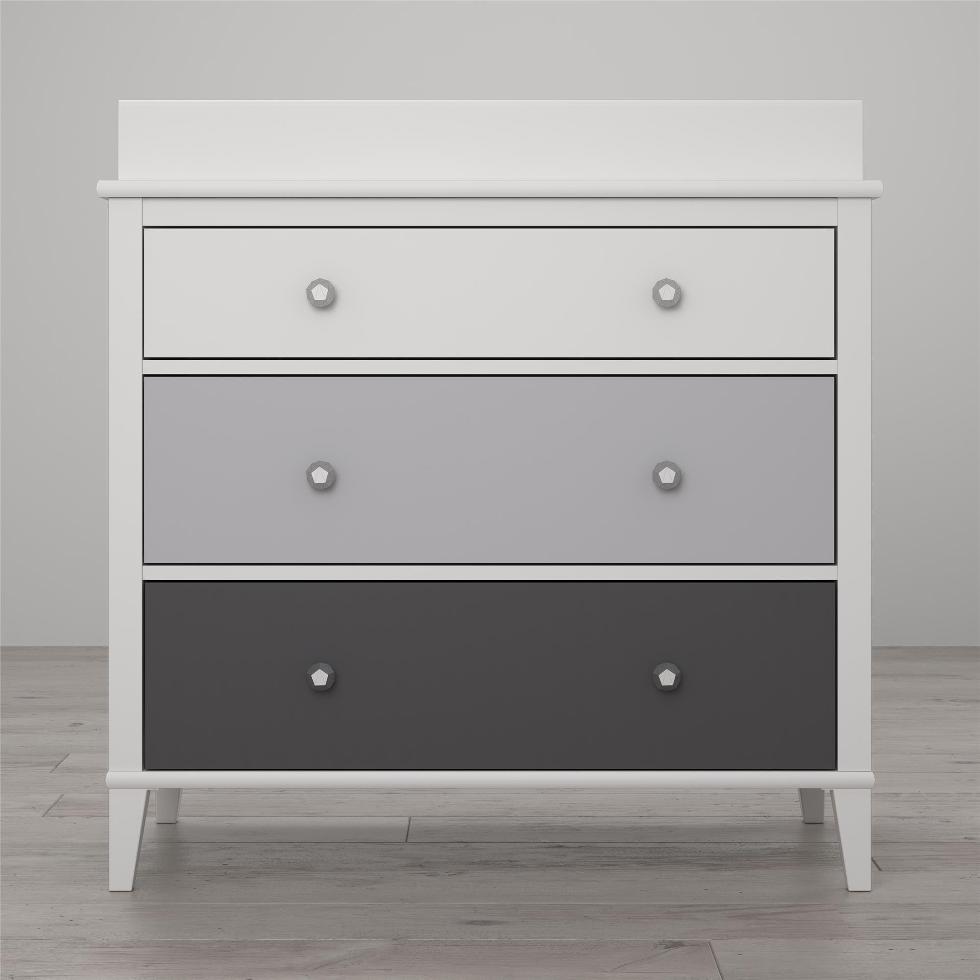 Little Seeds Monarch Hill Poppy 3 Drawer Changing Table, Gray