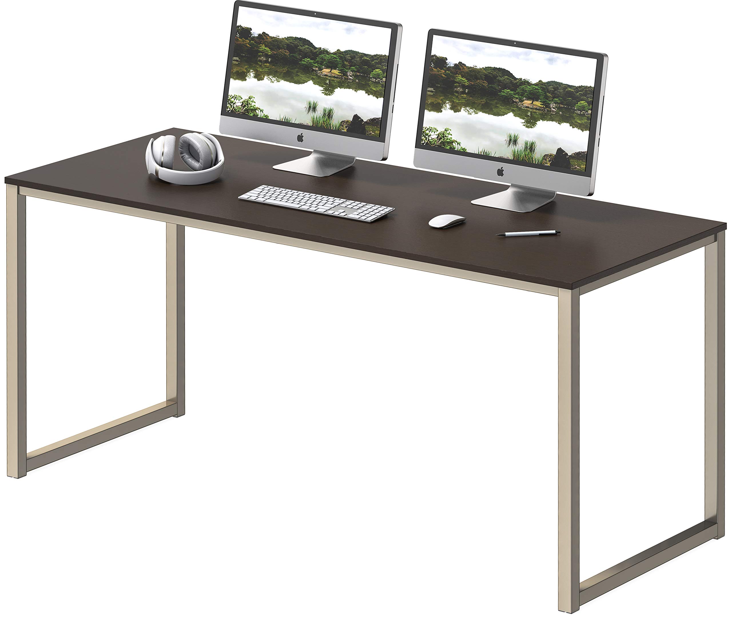 Shw Home Office 48-Inch Computer Desk, Silverespresso