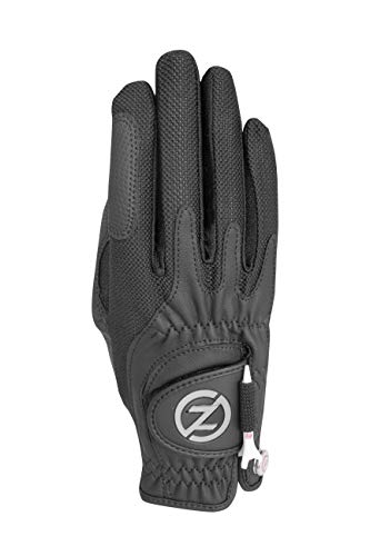 Zero Friction Womens Compression Fit Golf Glove, Right Hand, Black, One Size