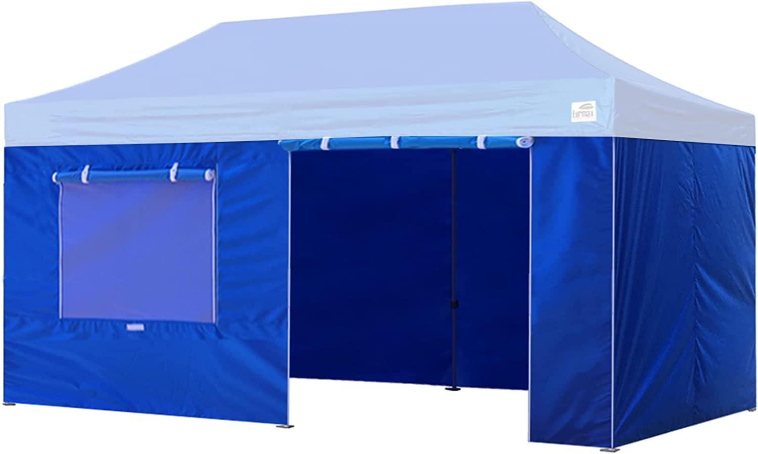 Eurmax Usa Full Zippered Walls For 10 X 20 Easy Pop Up Canopy Tent,Enclosure Sidewall Kit With Roller Up Mesh Window And Door 4