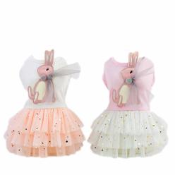Clopon Dog Dress Harness Girl Yorkie Clothes For Small Dogs Dresses For Puppies Girls Small Tutu Dress