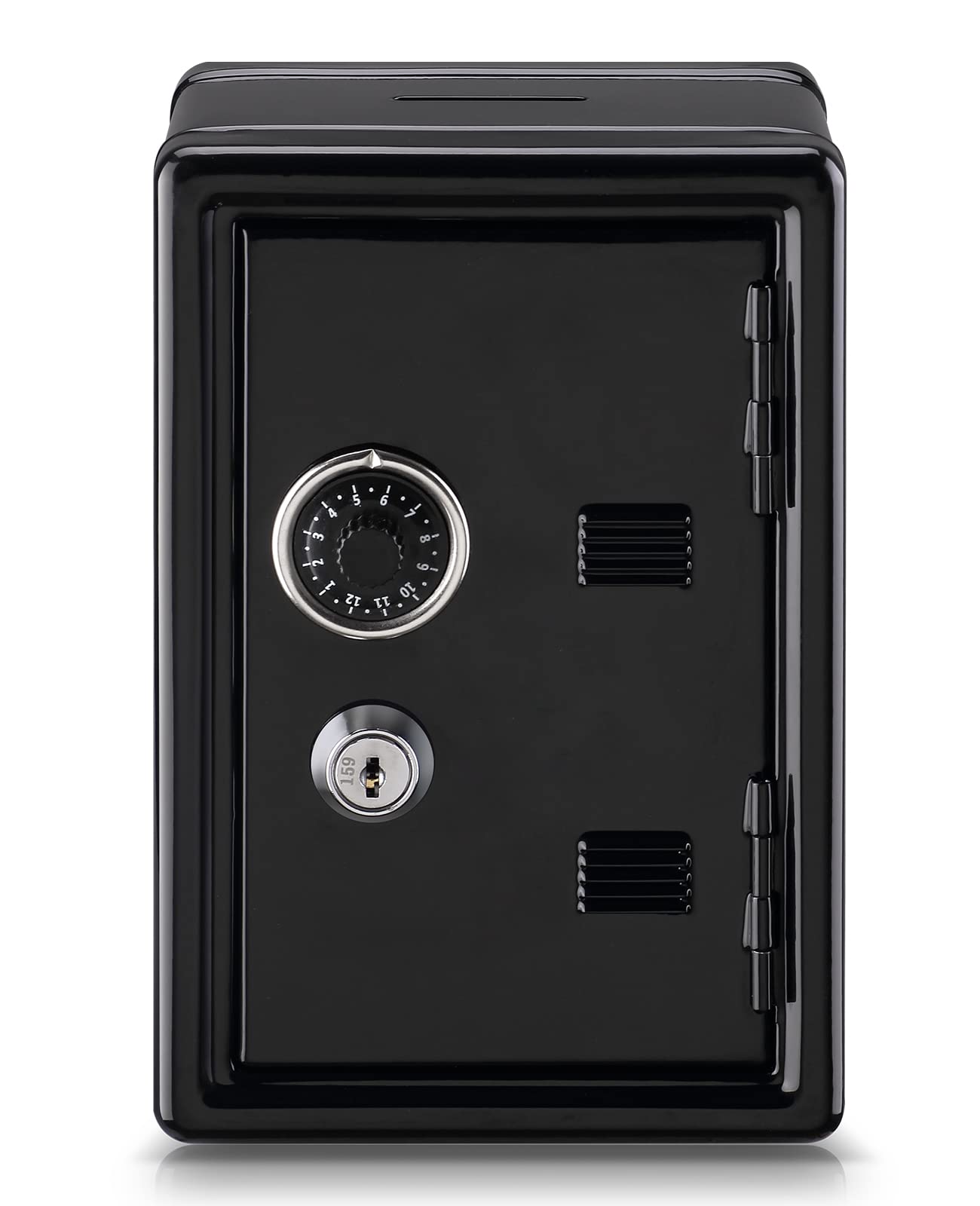 Younion Money Safe And Cash Lock Box, Mini Size Security Safe Box For Money Jewelry And Valuables, 46X 42X 69 Black