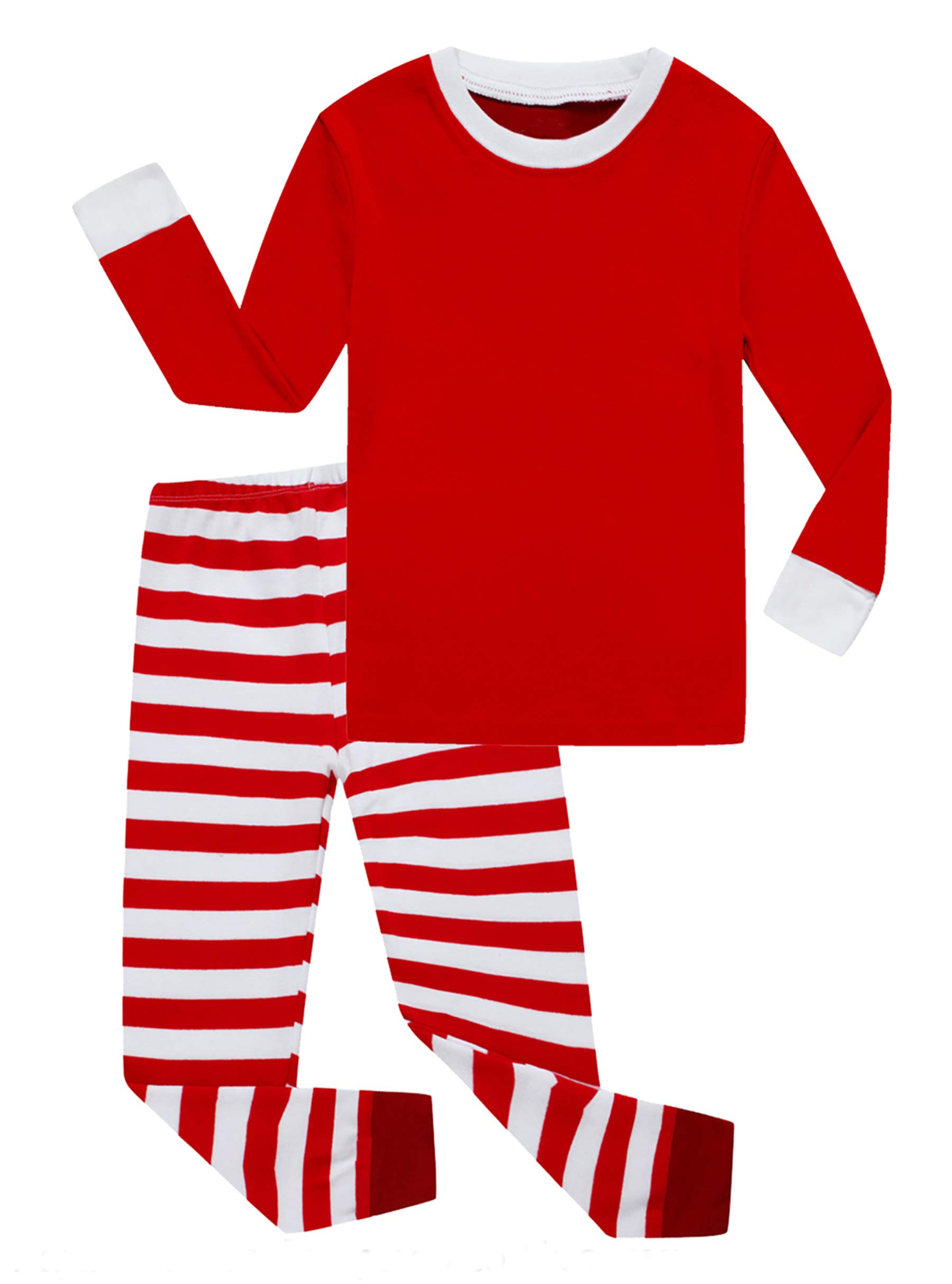 Family Feeling Little Girls Boys Matching Christmas Pajamas Sets 100 Cotton Sleepwears Toddler Kids Pjs Size 18-24 Months Stripe