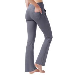 Nuveti Womens High Waisted Boot Cut Yoga Pants 4 Pockets Workout Pants Tummy Control Women Bootleg Work Pants Dress Pants (Light