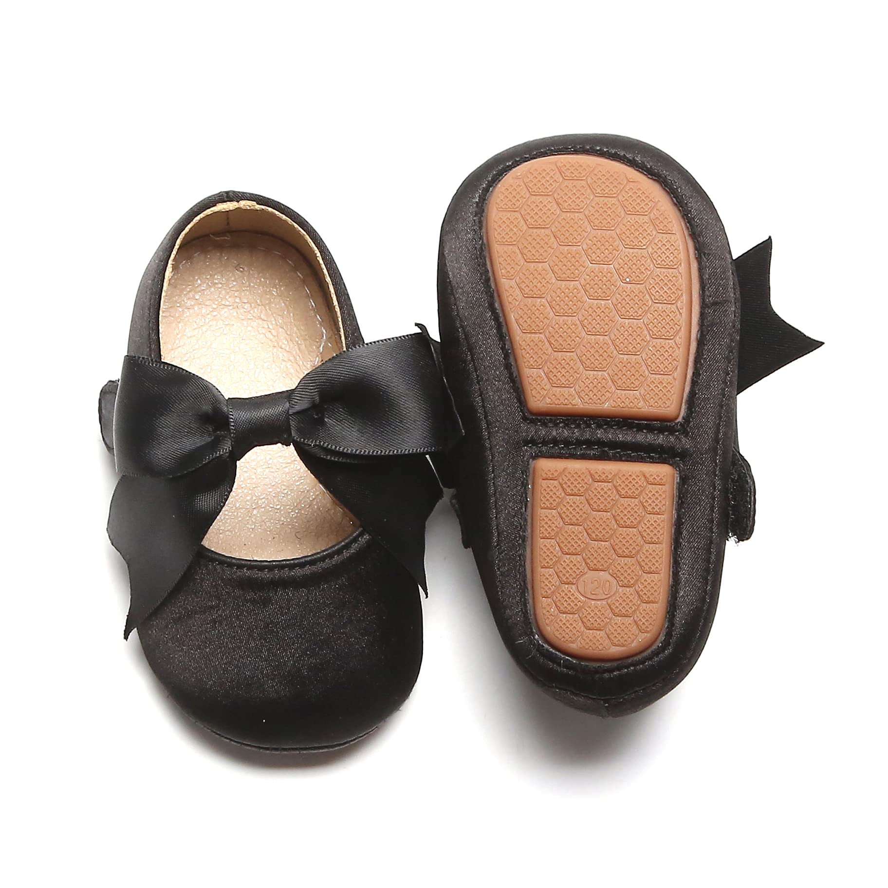 Felix Flora Felix Flora Soft Sole Leather Black Baby Shoes Infant