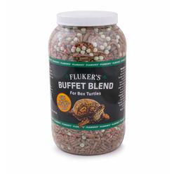 Fluker\'s Flukers Buffet Blend Box Turtle Diet - Insects, Veggies And Fruit With Fortified Pellets, 325Lbs