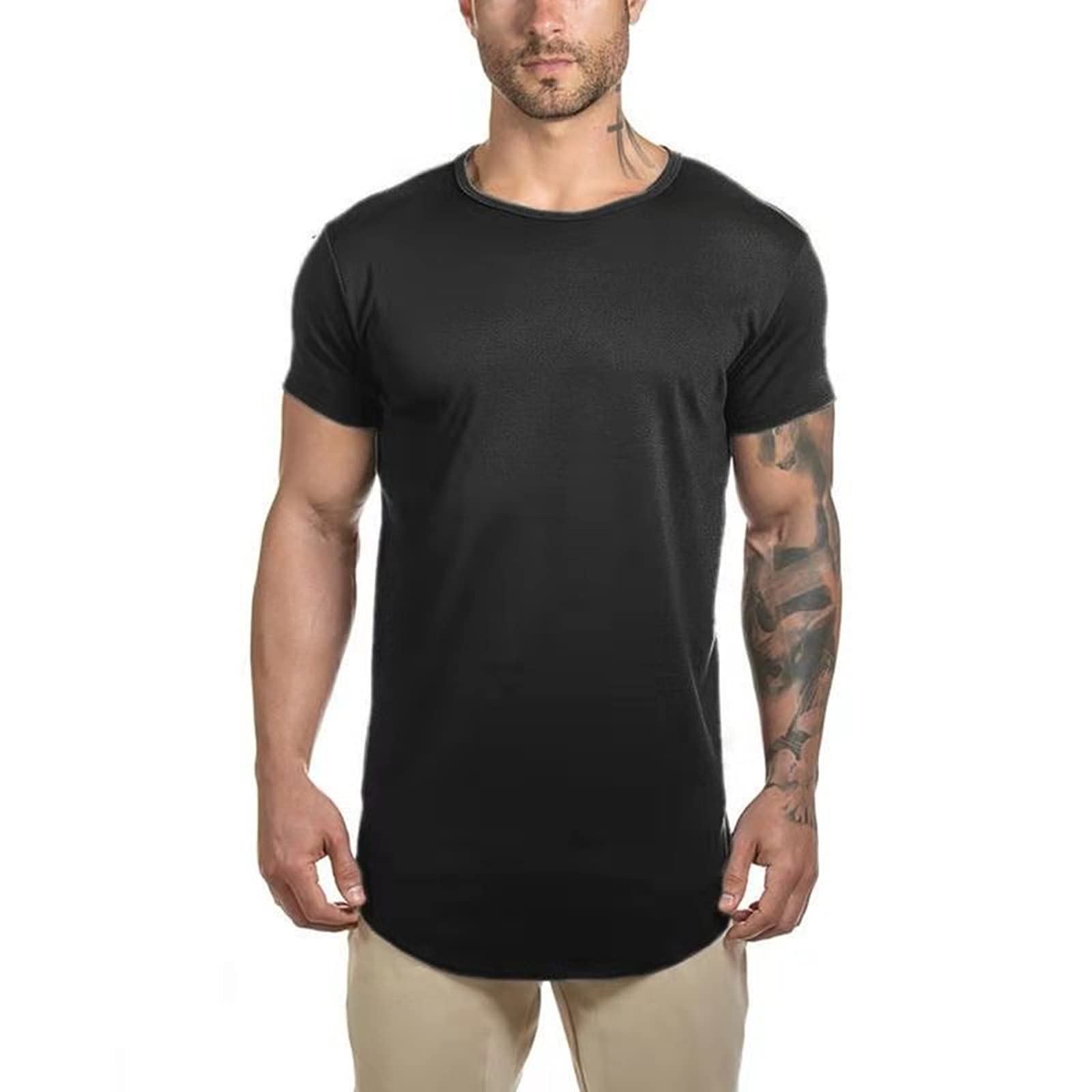 Athlemon Long Shirts For Men Extra Long T Shirts Bylt Basics Mens T