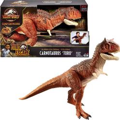 Jurassic World Toys Jurassic World Colossal Carnotaurus Toro Dinosaur Action Figure Camp Cretaceous With Stomach-Release Feature, 36-In91-Cm Long, R