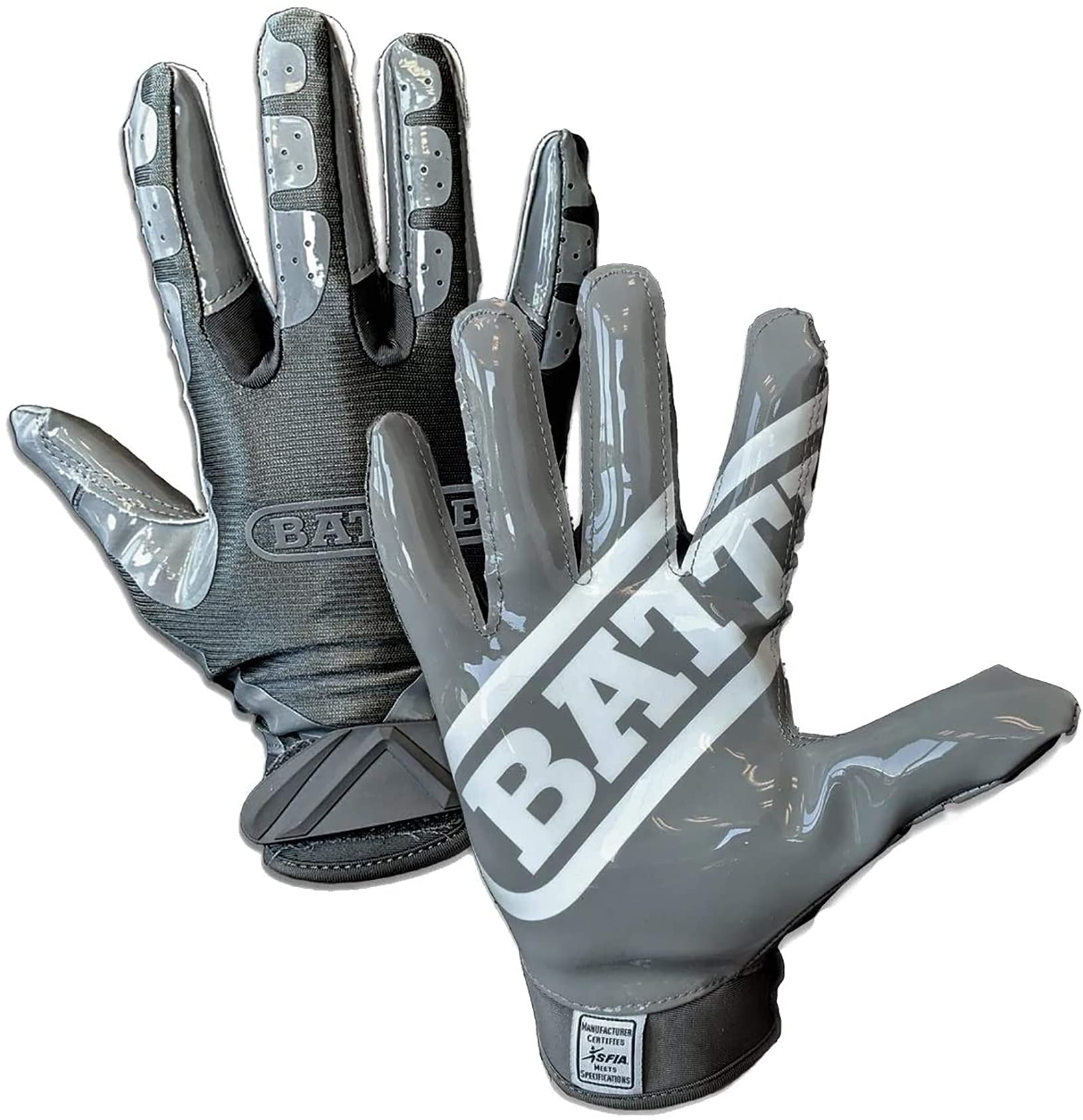Battle Double Threat Football Gloves UltraTack Sticky Palm Receivers