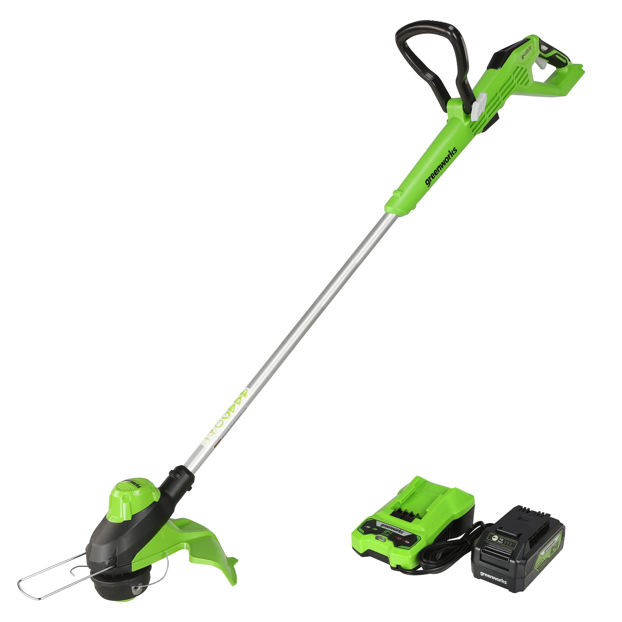 Greenworks 24V 13 Brushless Cordless String Trimmer, 40Ah Usb Battery And Charger Included