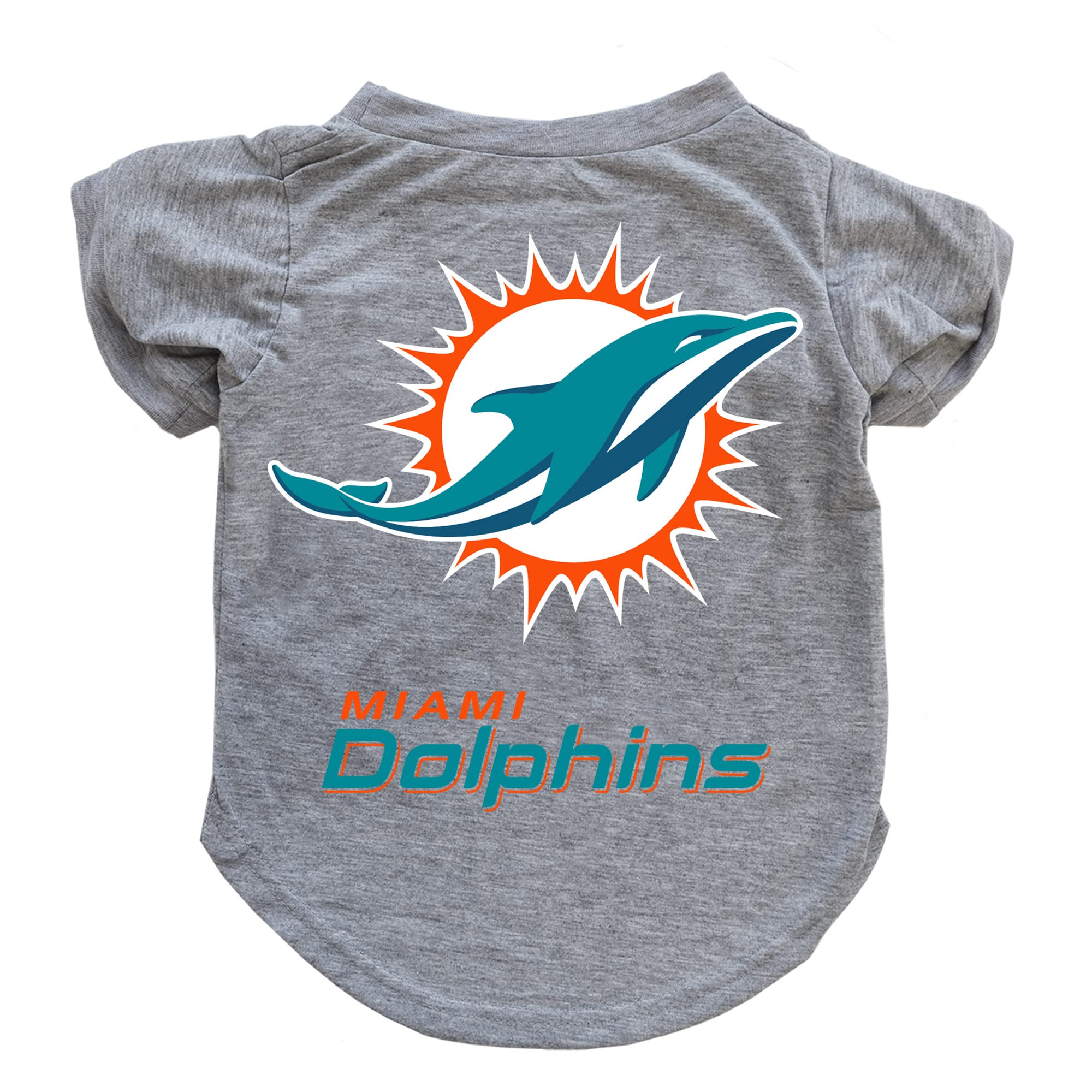 Littlearth Unisex-Adult Nfl Miami Dolphins Pet T-Shirt, Team Color, X-Large