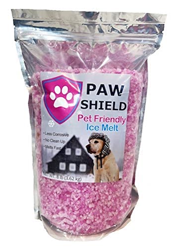 Peach Country Paw Shield Pet Friendly Ice Melt (8 LB)- A Dual Acting, Natural Based Ice Melt for Snow with a Melting Power of Below Zero Degre