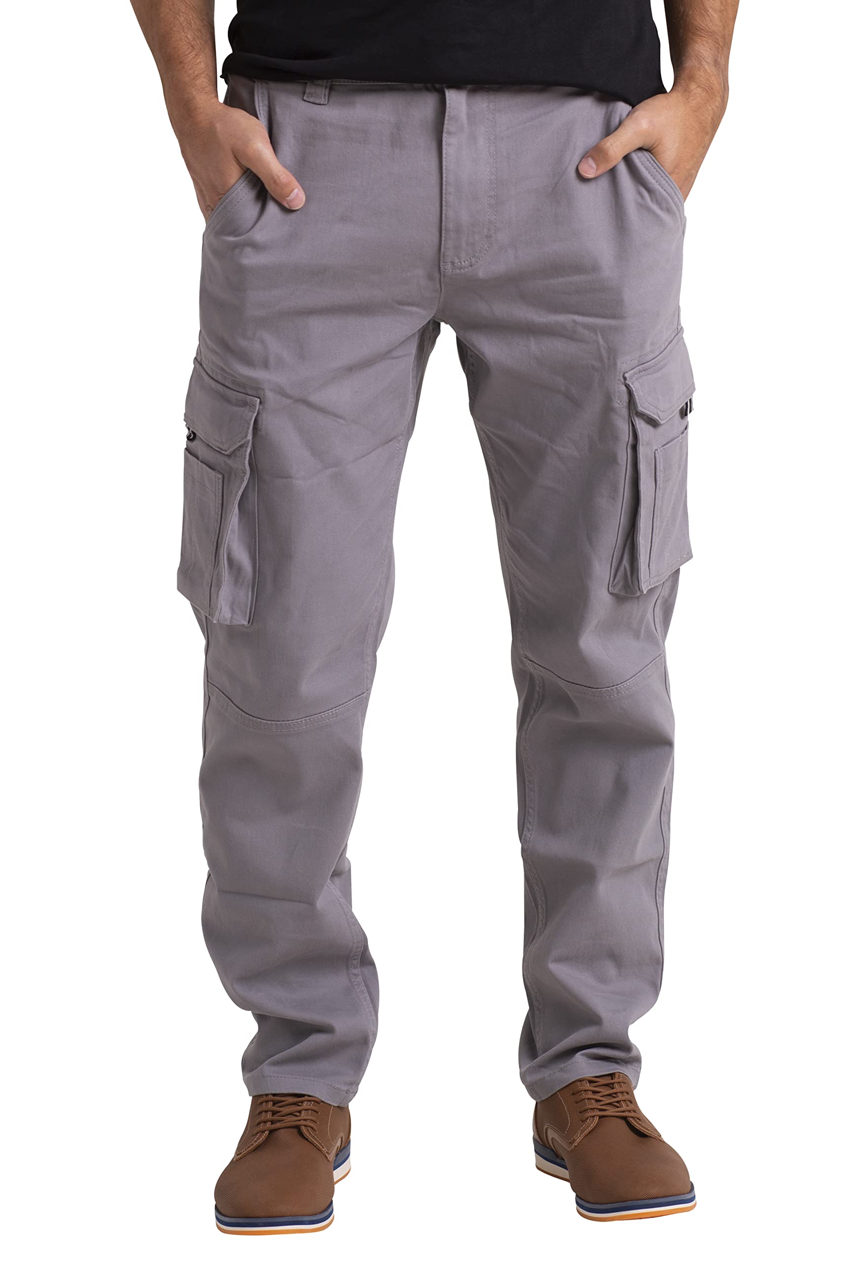 Gilles Cantuel Alamo Regular Fit Flex cargo Pants for Men Heavy Duty