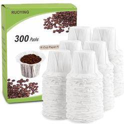 RUOYING K cup coffee Paper Filters with Lid Disposable for Keurig Reusable K cup Filters, Disposable Keurig K cup Filters, Fits All Keur