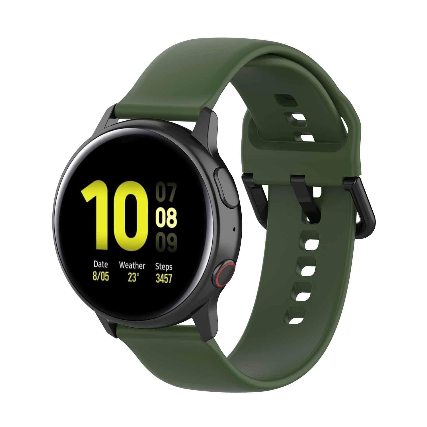 KOMI Band compatible with Samsung galaxy Watch Active 2 40mm 44mm Replacement Silicone Quick Release Stylish Sport Wrist Band St