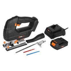 WEN cordless Jigsaw, Brushless with Variable Speed, 20V Max 40 Ah Lithium Ion Battery and charger (20667)