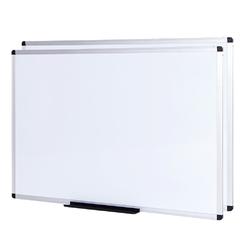 VIZ-PRO Magnetic WhiteboardDry Erase Board, 48 X 48 Inches, 2 Pack, Silver Aluminium Frame