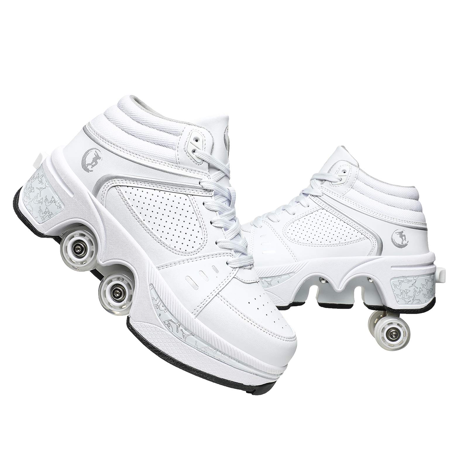 Walking Shoes Deformable Sports Roller Skates Amazon Wedsf Double