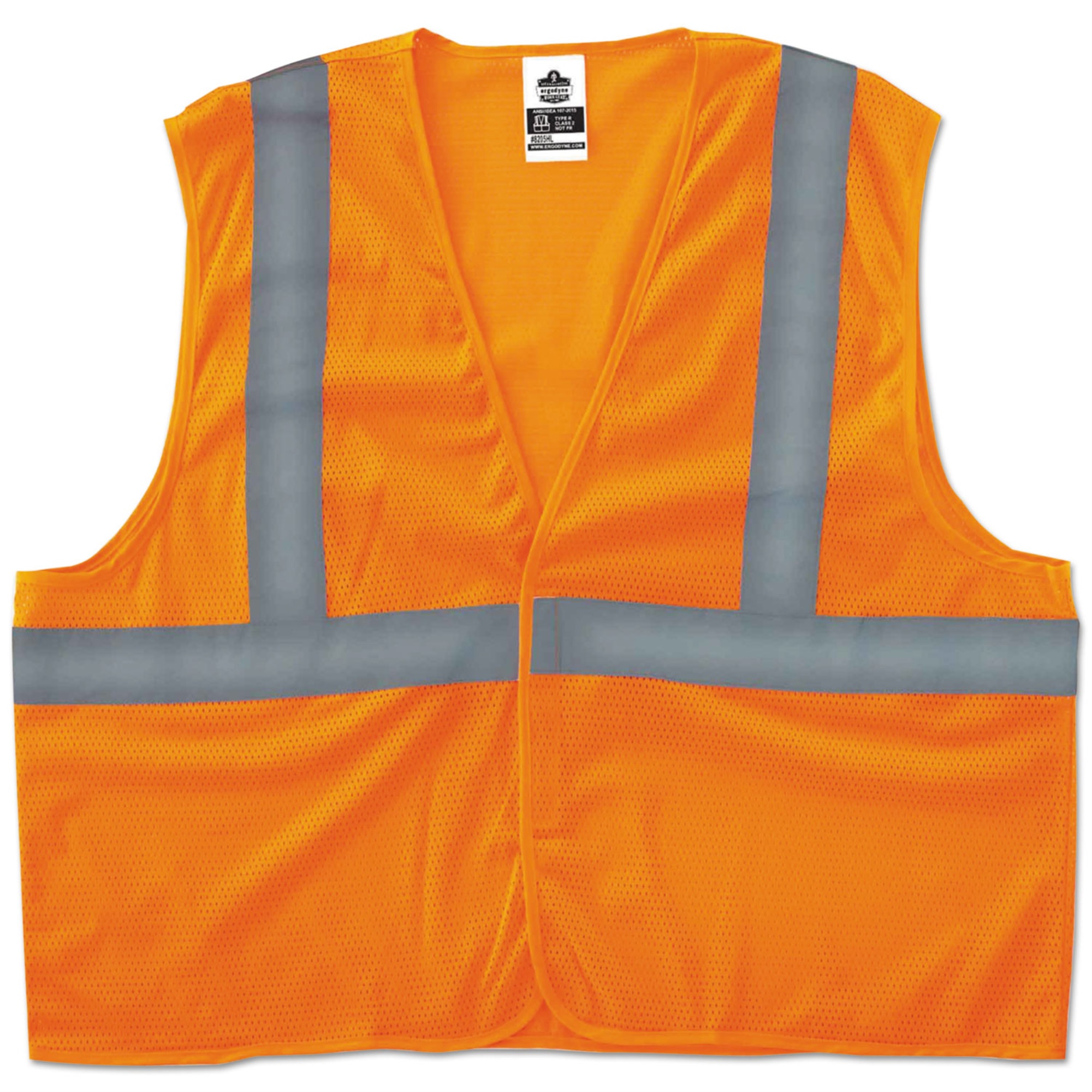 Essendant, Inc ergodyne GloWear 8205HL Type R Class 2 Super Econo Mesh Safety Vest ,VEST,SAFETY,8205HL,S/M,OR