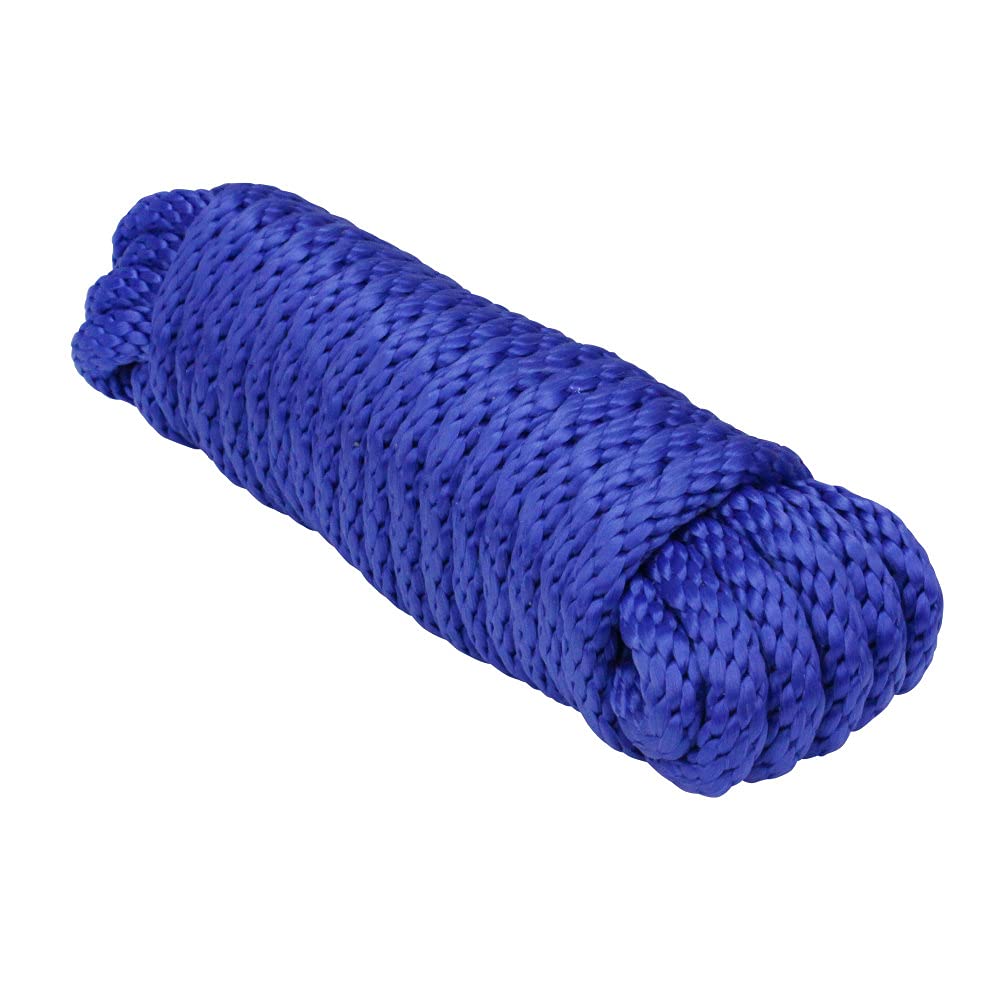 Extreme Max 30080067 Solid Braid MFP Utility Rope - 38 x 50, Blue