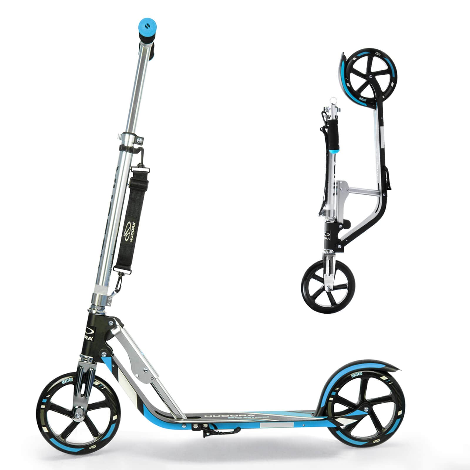 HUDORA Scooter for Kids Ages 6-12 - Scooters for Teens 12 Years and Up Adult Scooter with Big Wheel Scooter for Kids 8 Years and