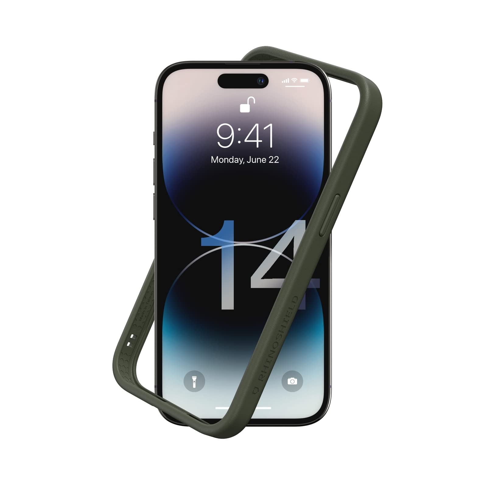 RhinoShield Bumper case compatible with iPhone 14 Pro] crashguard NX -  Shock Absorbent Slim Design Protective cover 35M 11ft Dro