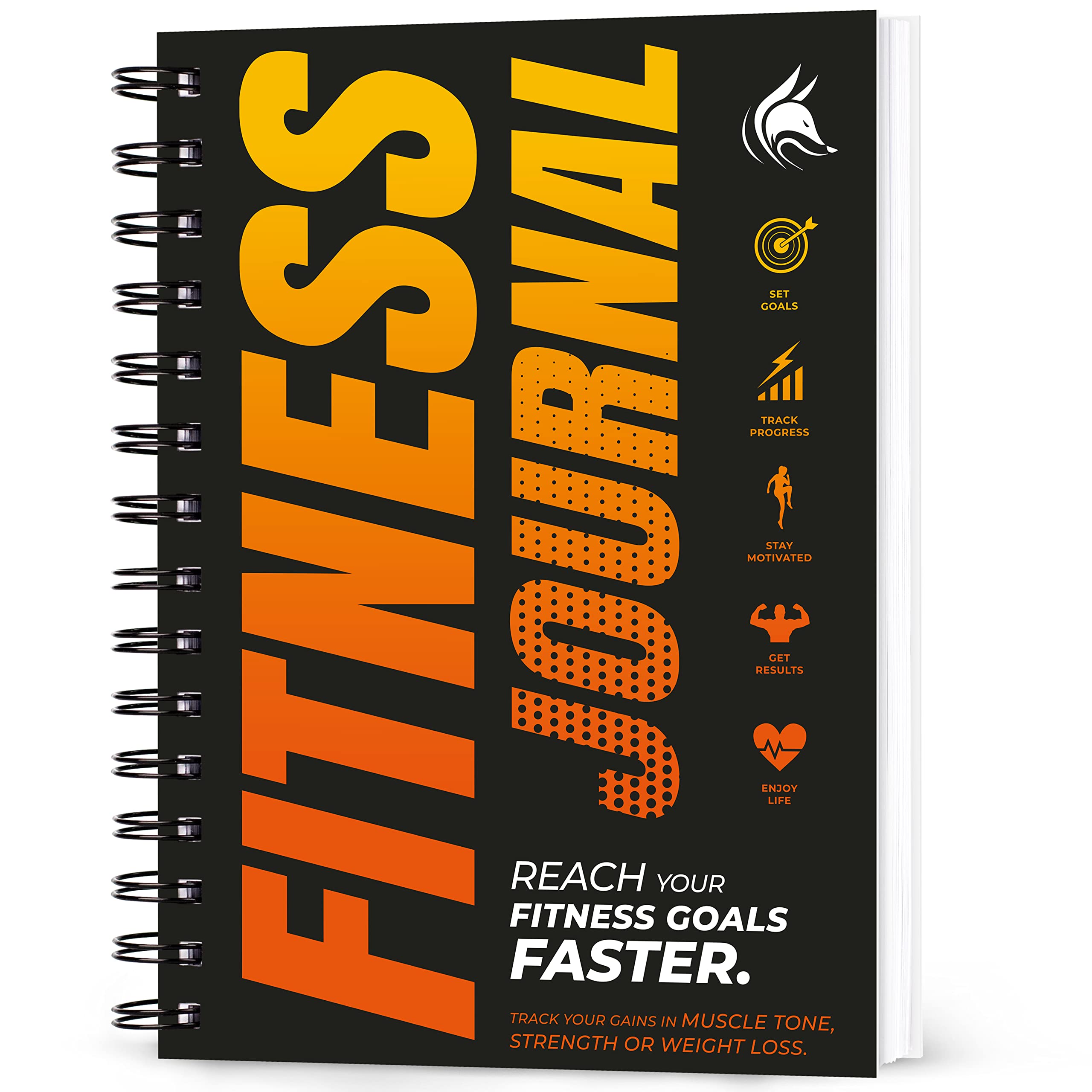 Clever Fox clever Fox Fitness Journal Workout Log Book Daily
