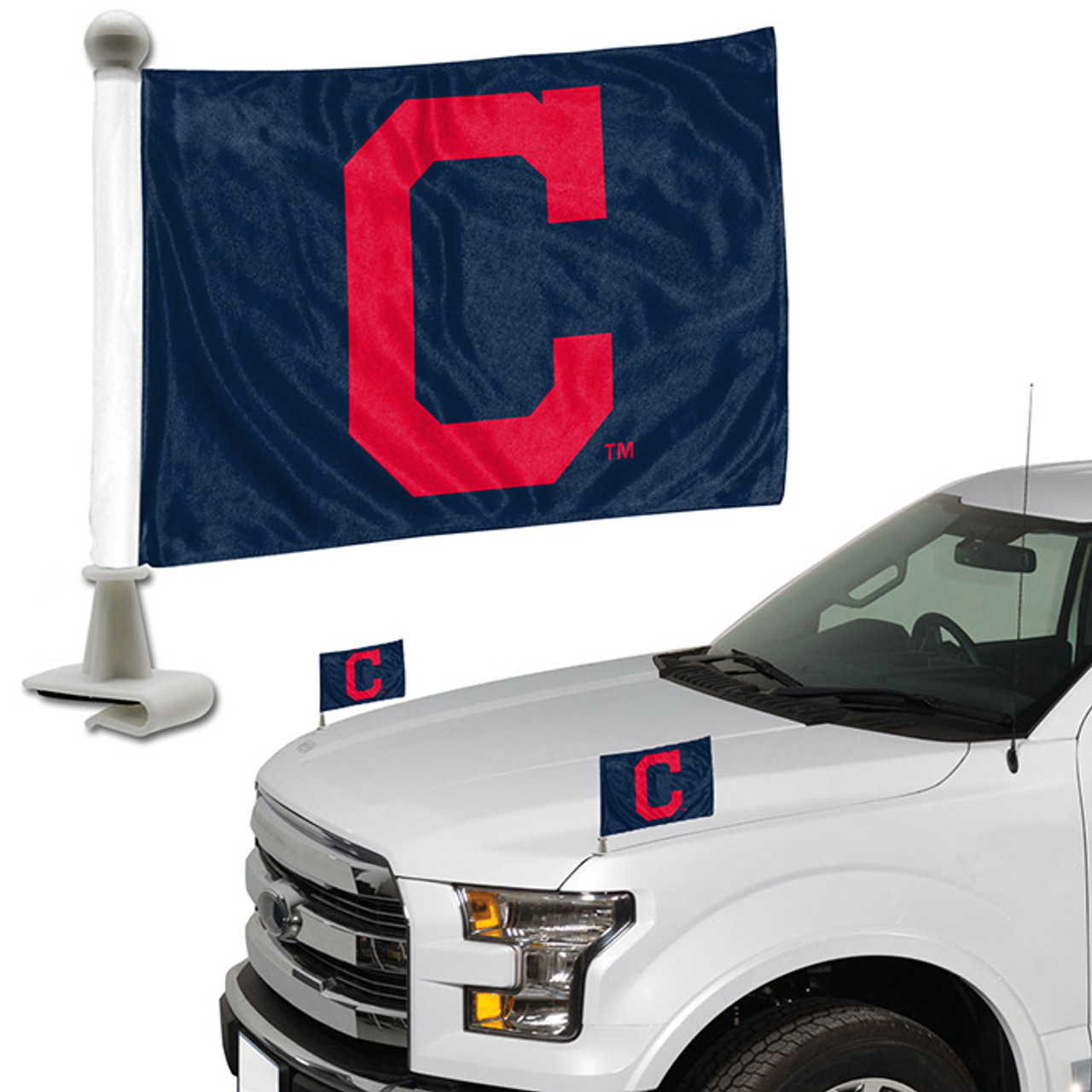 Fanmats Cleveland Indians Flag Set 2 Piece Ambassador Style