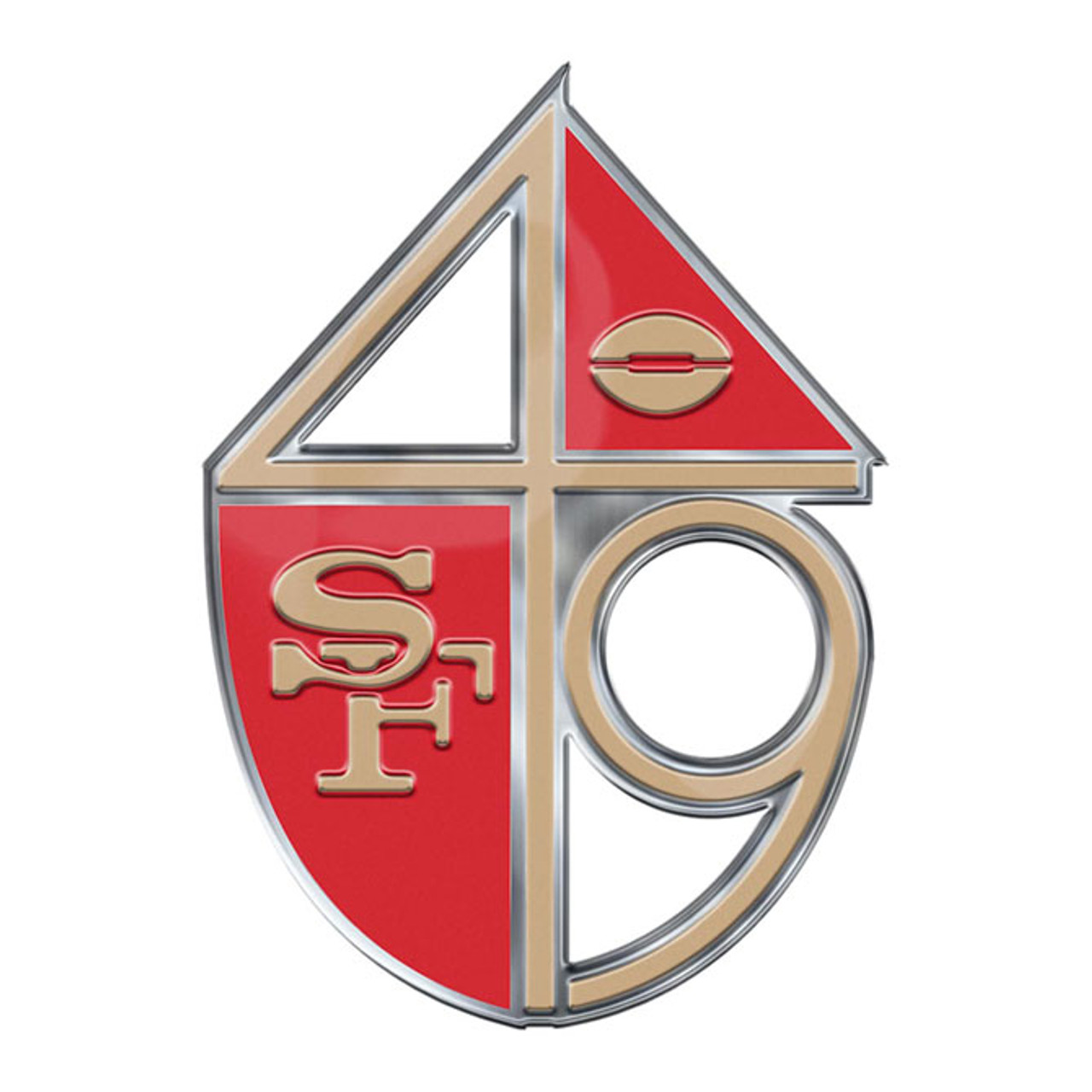 Team ProMark San Francisco 49ers Auto Emblem Color Alternate Logo