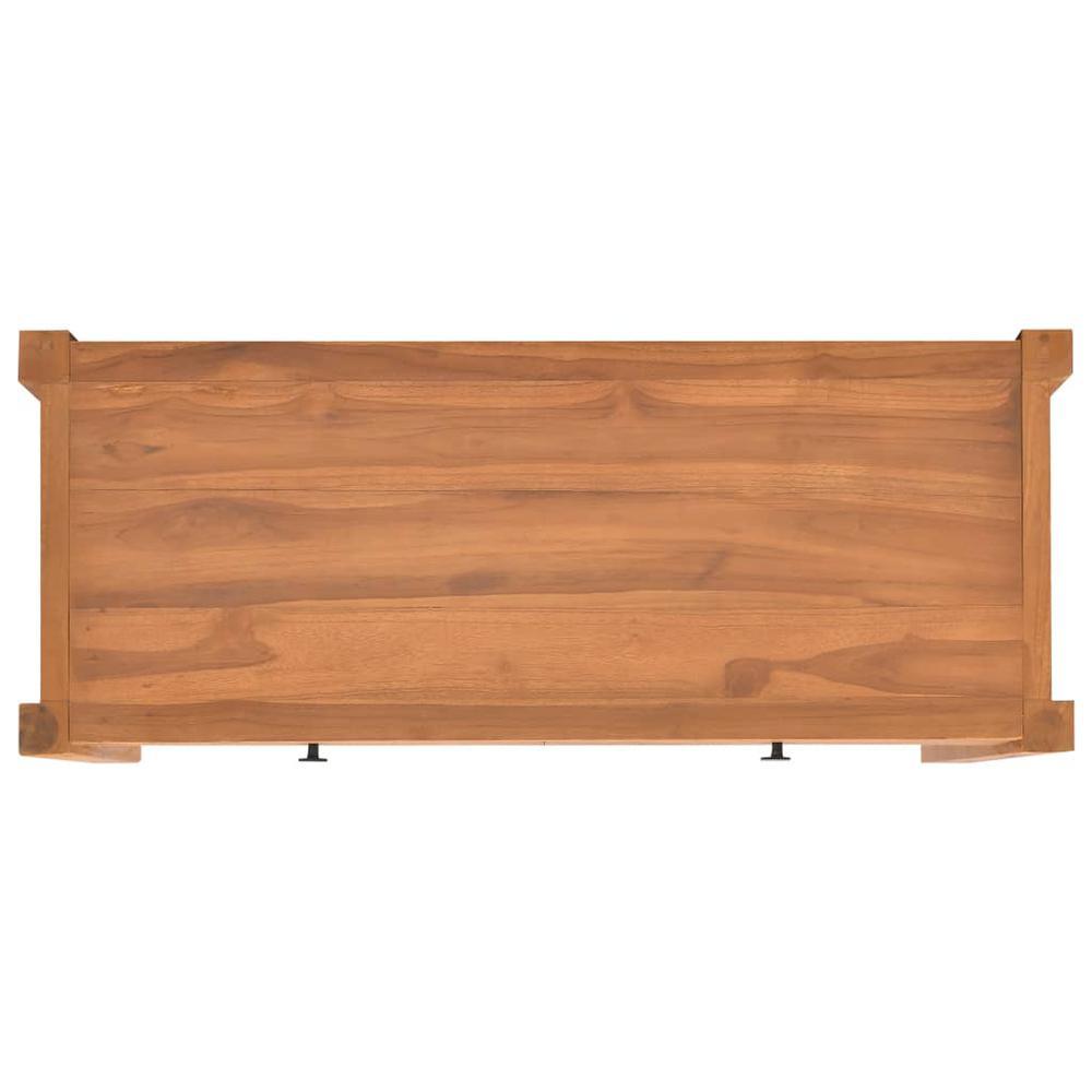 vidaXL Desk with 2 Drawers 39.4"x15.7"x29.5" Recycled Teak Wood 5264
