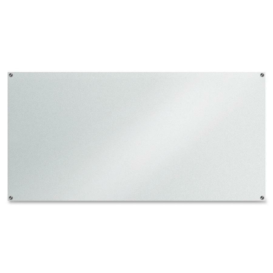 Lorell Dry-Erase Glass Board - 72" (6 ft) Width x 36" (3 ft) Height - Frost Glass Surface - Rectangle - Assembly Required - 1 Ea