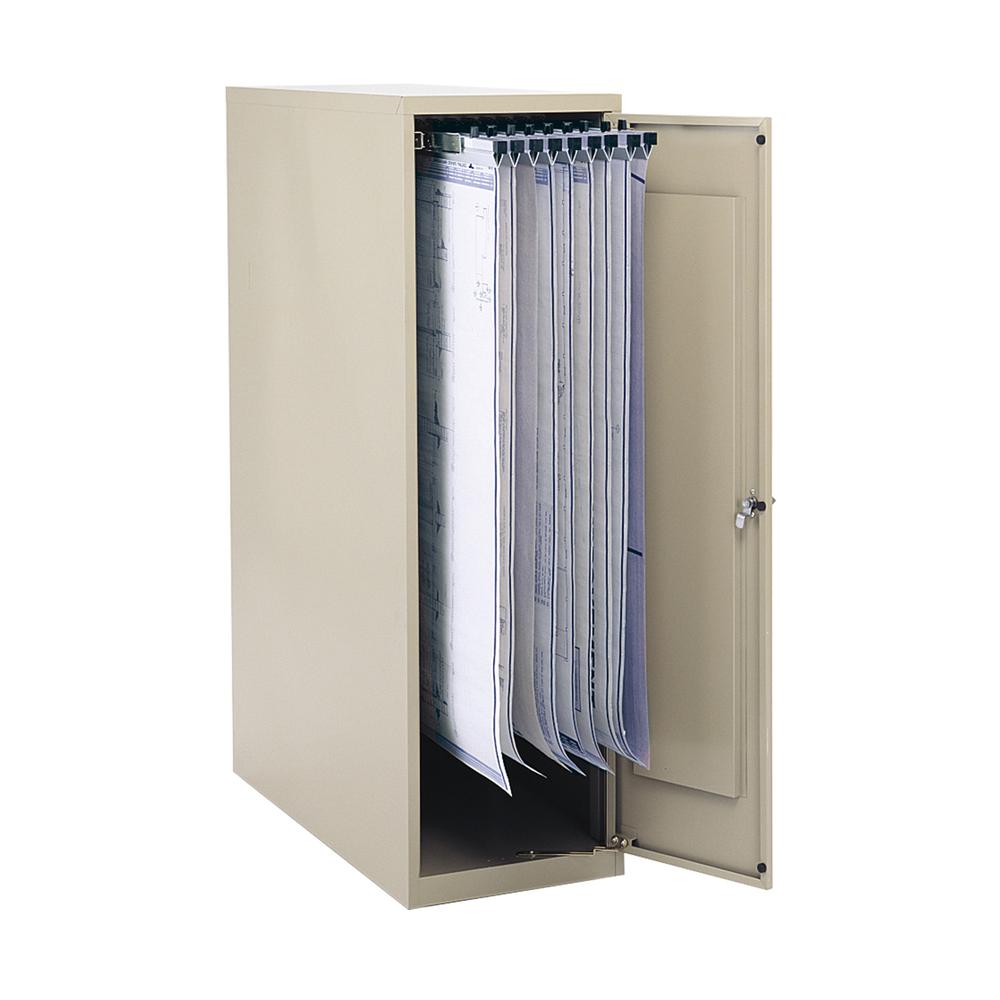 Safco Products Large Vertical Storage Cabinet for 18", 24", 30" and 36" Hanging Clamps