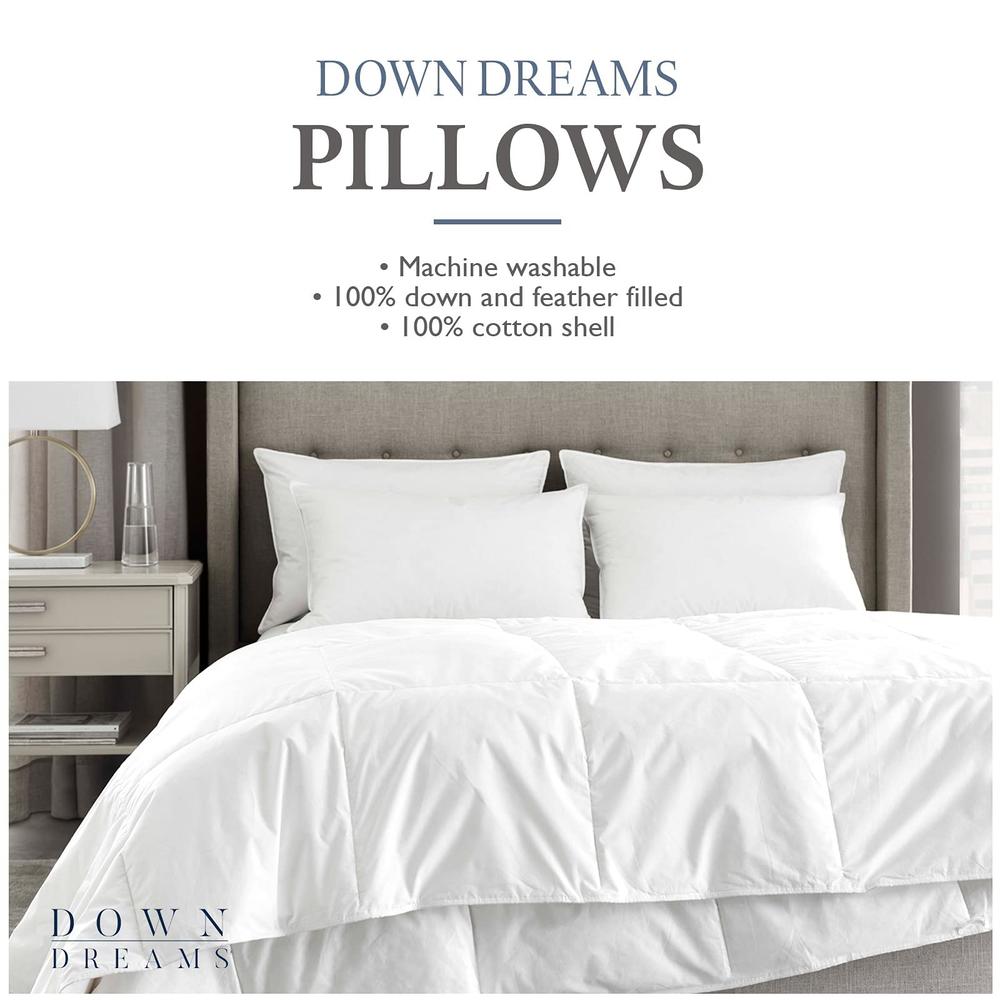 Down Dreams Manchester Mills Classic Pillows - Jumbo/Medium Support, 2-Pack