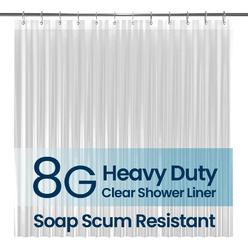 LiBa Bathroom Shower Curtain Liner - Waterproof Plastic Shower Curtain Premium PEVA Non-Toxic Shower Liner with Rust Proof Gromm